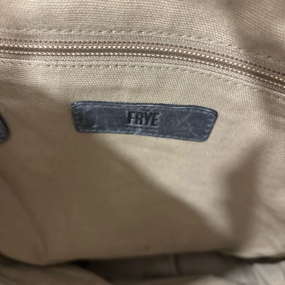Frye Gray Leather Shoulder Bag - Picture 5 of 8